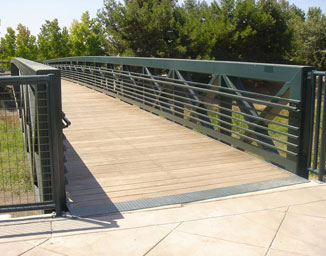 Pedestrian Bridge in Milpitas, CA